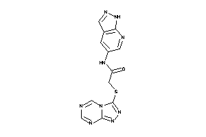 N-(1H-pyrazolo[3,4-b]pyridin-5-yl)-2-([1,2,4]triazolo[4,3-a][1,3,5]triazin-3-ylthio)acetamide