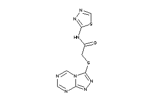 Image of N-(1,3,4-thiadiazol-2-yl)-2-([1,2,4]triazolo[4,3-a][1,3,5]triazin-3-ylthio)acetamide