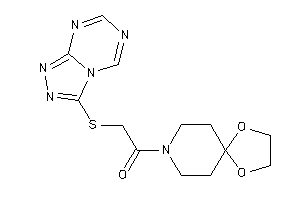 1-(1,4-dioxa-8-azaspiro[4.5]decan-8-yl)-2-([1,2,4]triazolo[4,3-a][1,3,5]triazin-3-ylthio)ethanone