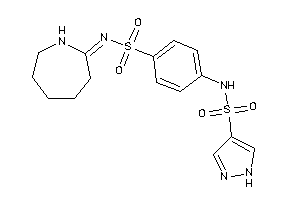 N-[4-(azepan-2-ylideneamino)sulfonylphenyl]-1H-pyrazole-4-sulfonamide
