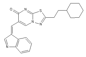 2-(2-cyclohexylethyl)-6-(indol-3-ylidenemethyl)-[1,3,4]thiadiazolo[3,2-a]pyrimidin-7-one