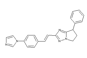 2-[2-(4-imidazol-1-ylphenyl)vinyl]-7-phenyl-6,7-dihydro-5H-pyrrolo[2,1-e][1,2,4]triazole
