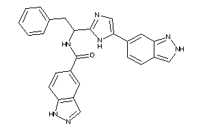 N-[1-[5-(2H-indazol-6-yl)-1H-imidazol-2-yl]-2-phenyl-ethyl]-1H-indazole-5-carboxamide