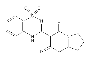 Image of 6-(1,1-diketo-4H-benzo[e][1,2,4]thiadiazin-3-yl)indolizidine-5,7-quinone
