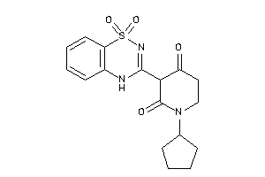 1-cyclopentyl-3-(1,1-diketo-4H-benzo[e][1,2,4]thiadiazin-3-yl)piperidine-2,4-quinone