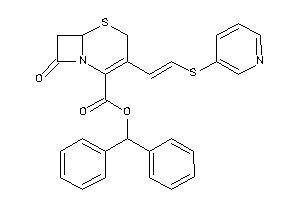 Image of 8-keto-3-[2-(3-pyridylthio)vinyl]-5-thia-1-azabicyclo[4.2.0]oct-2-ene-2-carboxylic Acid Benzhydryl Ester