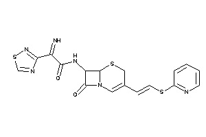 2-imino-N-[8-keto-3-[2-(2-pyridylthio)vinyl]-5-thia-1-azabicyclo[4.2.0]oct-2-en-7-yl]-2-(1,2,4-thiadiazol-3-yl)acetamide