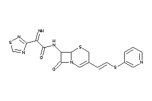 2-imino-N-[8-keto-3-[2-(3-pyridylthio)vinyl]-5-thia-1-azabicyclo[4.2.0]oct-2-en-7-yl]-2-(1,2,4-thiadiazol-3-yl)acetamide