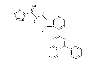 7-[[2-imino-2-(1,2,4-thiadiazol-3-yl)acetyl]amino]-8-keto-5-thia-1-azabicyclo[4.2.0]oct-2-ene-2-carboxylic Acid Benzhydryl Ester