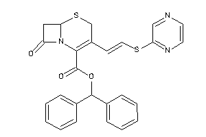 8-keto-3-[2-(pyrazin-2-ylthio)vinyl]-5-thia-1-azabicyclo[4.2.0]oct-2-ene-2-carboxylic Acid Benzhydryl Ester