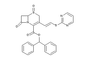 Image of 5,8-diketo-3-[2-(2-pyrimidylthio)vinyl]-5$l^{4}-thia-1-azabicyclo[4.2.0]oct-2-ene-2-carboxylic Acid Benzhydryl Ester