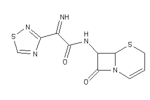 Image of 2-imino-N-(8-keto-5-thia-1-azabicyclo[4.2.0]oct-2-en-7-yl)-2-(1,2,4-thiadiazol-3-yl)acetamide