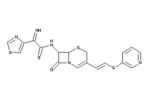 Image of 2-imino-N-[8-keto-3-[2-(3-pyridylthio)vinyl]-5-thia-1-azabicyclo[4.2.0]oct-2-en-7-yl]-2-thiazol-4-yl-acetamide