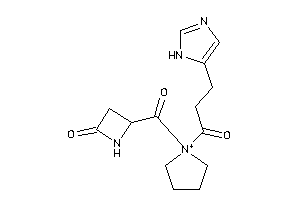 Image of 4-[1-[3-(1H-imidazol-5-yl)propanoyl]pyrrolidin-1-ium-1-carbonyl]azetidin-2-one