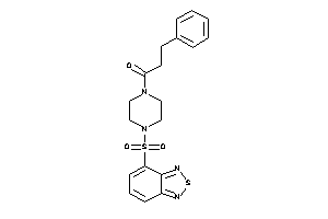 3-phenyl-1-(4-piazthiol-4-ylsulfonylpiperazino)propan-1-one