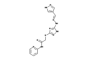 2-[[5-[N'-(1H-pyrazol-4-ylmethylene)hydrazino]-1H-1,2,4-triazol-3-yl]thio]-N-(2-pyridyl)acetamide