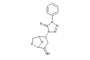 1-(4-imino-6,8-dioxabicyclo[3.2.1]octan-2-yl)-4-phenyl-tetrazole-5-thione