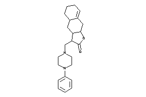 Image of 3-[(4-phenylpiperazino)methyl]-3a,4,4a,5,6,7,9,9a-octahydro-3H-benzo[f]benzofuran-2-one