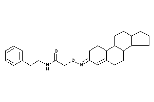 Image of N-phenethyl-2-(1,2,6,7,8,9,10,11,12,13,14,15,16,17-tetradecahydrocyclopenta[a]phenanthren-3-ylideneamino)oxy-acetamide