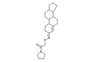 Image of 1-pyrrolidino-2-(1,2,6,7,8,9,10,11,12,13,14,15,16,17-tetradecahydrocyclopenta[a]phenanthren-3-ylideneamino)oxy-ethanone