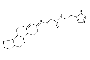 Image of N-[2-(1H-imidazol-5-yl)ethyl]-2-(1,2,6,7,8,9,10,11,12,13,14,15,16,17-tetradecahydrocyclopenta[a]phenanthren-3-ylideneamino)oxy-acetamide