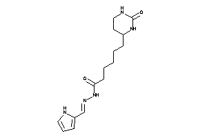6-(2-ketohexahydropyrimidin-4-yl)-N-(1H-pyrrol-2-ylmethyleneamino)hexanamide