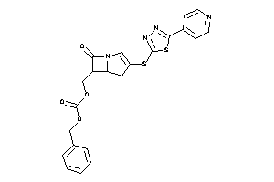 Image of Carbonic Acid Benzyl [7-keto-3-[[5-(4-pyridyl)-1,3,4-thiadiazol-2-yl]thio]-1-azabicyclo[3.2.0]hept-2-en-6-yl]methyl Ester