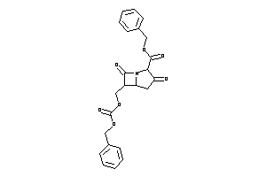 Image of 6-(carbobenzoxyoxymethyl)-3,7-diketo-1-azabicyclo[3.2.0]heptane-2-carboxylic Acid Benzyl Ester