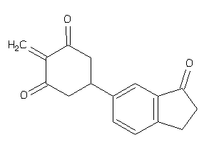 5-(3-ketoindan-5-yl)-2-methylene-cyclohexane-1,3-quinone