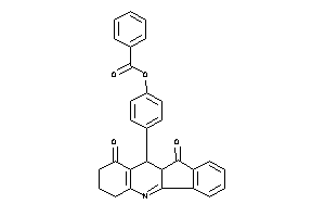 Image of Benzoic Acid [4-(9,11-diketo-7,8,10,10a-tetrahydro-6H-indeno[1,2-b]quinolin-10-yl)phenyl] Ester