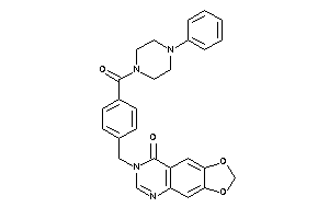7-[4-(4-phenylpiperazine-1-carbonyl)benzyl]-[1,3]dioxolo[4,5-g]quinazolin-8-one