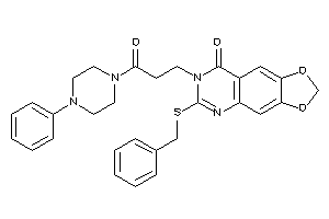 6-(benzylthio)-7-[3-keto-3-(4-phenylpiperazino)propyl]-[1,3]dioxolo[4,5-g]quinazolin-8-one