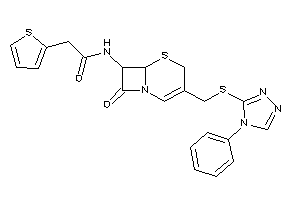 N-[8-keto-3-[[(4-phenyl-1,2,4-triazol-3-yl)thio]methyl]-5-thia-1-azabicyclo[4.2.0]oct-2-en-7-yl]-2-(2-thienyl)acetamide