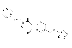 Image of N-[8-keto-3-[(4H-1,2,4-triazol-3-ylthio)methyl]-5-thia-1-azabicyclo[4.2.0]oct-2-en-7-yl]-2-phenoxy-acetamide