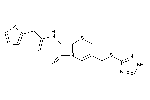 N-[8-keto-3-[(1H-1,2,4-triazol-3-ylthio)methyl]-5-thia-1-azabicyclo[4.2.0]oct-2-en-7-yl]-2-(2-thienyl)acetamide