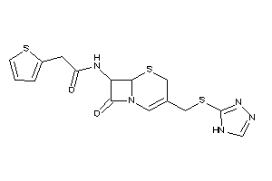 N-[8-keto-3-[(4H-1,2,4-triazol-3-ylthio)methyl]-5-thia-1-azabicyclo[4.2.0]oct-2-en-7-yl]-2-(2-thienyl)acetamide