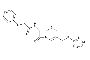 N-[8-keto-3-[(1H-1,2,4-triazol-3-ylthio)methyl]-5-thia-1-azabicyclo[4.2.0]oct-2-en-7-yl]-2-phenoxy-acetamide