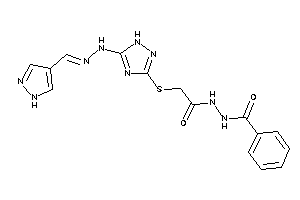 N'-[2-[[5-[N'-(1H-pyrazol-4-ylmethylene)hydrazino]-1H-1,2,4-triazol-3-yl]thio]acetyl]benzohydrazide
