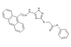 2-[[5-[N'-(9-anthrylmethylene)hydrazino]-1H-1,2,4-triazol-3-yl]thio]acetic Acid Phenyl Ester