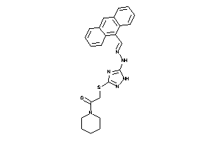 Image of 2-[[5-[N'-(9-anthrylmethylene)hydrazino]-1H-1,2,4-triazol-3-yl]thio]-1-piperidino-ethanone