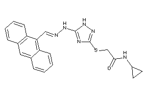 Image of 2-[[5-[N'-(9-anthrylmethylene)hydrazino]-1H-1,2,4-triazol-3-yl]thio]-N-cyclopropyl-acetamide