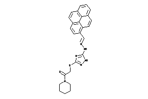 1-piperidino-2-[[5-[N'-(pyren-1-ylmethylene)hydrazino]-1H-1,2,4-triazol-3-yl]thio]ethanone