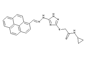N-cyclopropyl-2-[[5-[N'-(pyren-1-ylmethylene)hydrazino]-1H-1,2,4-triazol-3-yl]thio]acetamide