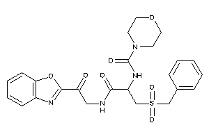 N-[2-[[2-(1,3-benzoxazol-2-yl)-2-keto-ethyl]amino]-1-(benzylsulfonylmethyl)-2-keto-ethyl]morpholine-4-carboxamide