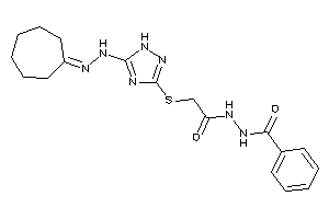 Image of N'-[2-[[5-(N'-cycloheptylidenehydrazino)-1H-1,2,4-triazol-3-yl]thio]acetyl]benzohydrazide