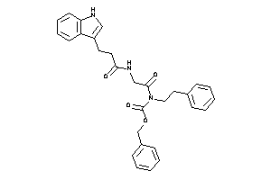 N-[2-[3-(1H-indol-3-yl)propanoylamino]acetyl]-N-phenethyl-carbamic Acid Benzyl Ester