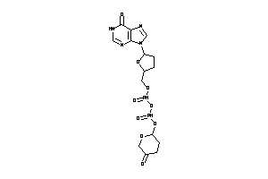 9-[5-[(5-ketotetrahydropyran-2-yl)oxyphosphonoyloxyphosphonoyloxymethyl]tetrahydrofuran-2-yl]hypoxanthine