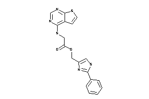 2-(thieno[2,3-d]pyrimidin-4-ylthio)acetic Acid (2-phenylthiazol-4-yl)methyl Ester