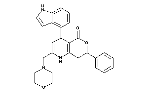 4-(1H-indol-4-yl)-2-(morpholinomethyl)-7-phenyl-1,4,7,8-tetrahydropyrano[4,3-b]pyridin-5-one