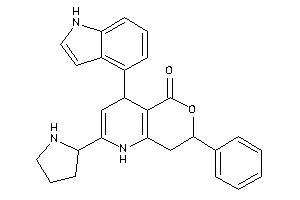 Image of 4-(1H-indol-4-yl)-7-phenyl-2-pyrrolidin-2-yl-1,4,7,8-tetrahydropyrano[4,3-b]pyridin-5-one